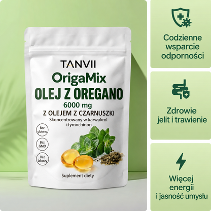 OrigaMix TANVII, aceite de orégano y comino negro en cápsulas