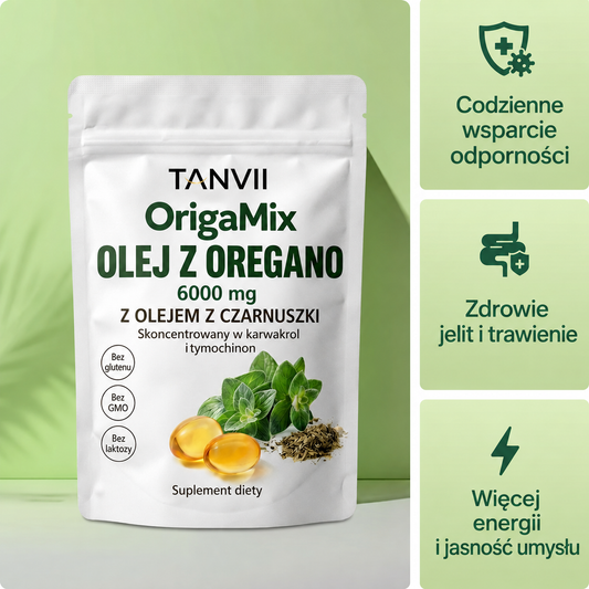 OrigaMix TANVII, aceite de orégano y comino negro en cápsulas