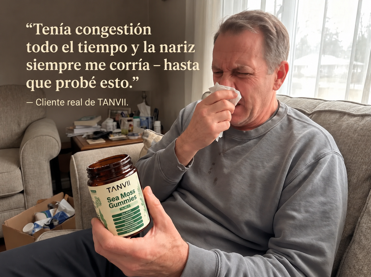 Cliente de TANVII con su bote de gominolas Sea Moss