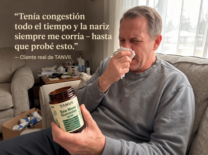 Cliente de TANVII con su bote de gominolas Sea Moss
