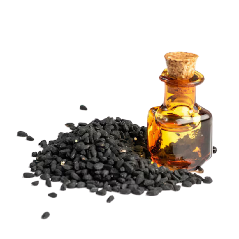 Aceite y semillas de comino negro